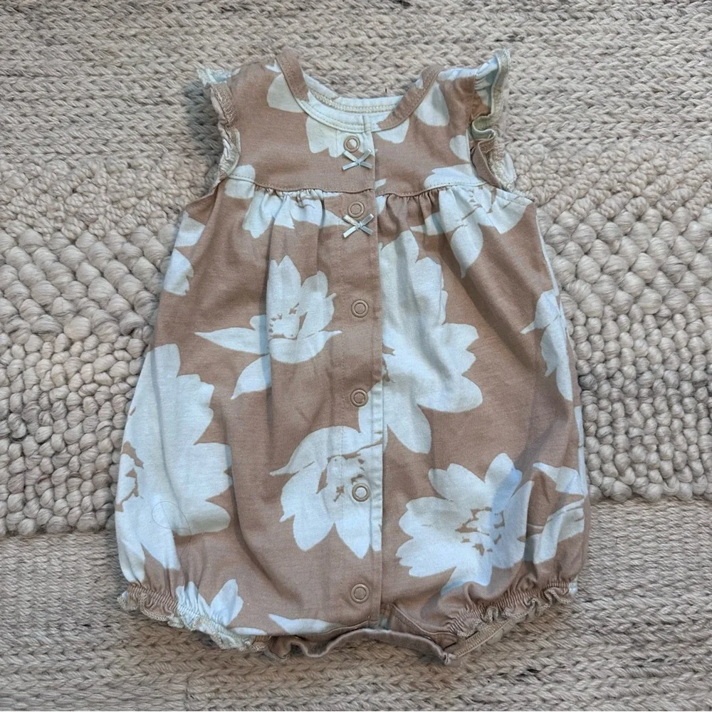 Carter's Yellow and Tan One Piece Diaper Covers‎